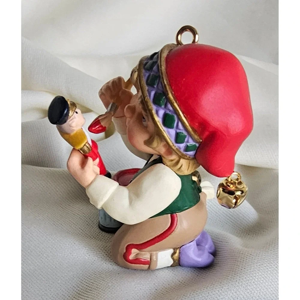 VTG 1999 Hallmark Keepsake Ornament KOCC Elf Painting Nutcracker Christmas Decor